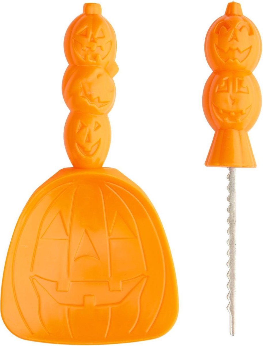 WIDMANN - Pompoen snij set voor Halloween - Decoratie > Feest spelletjes